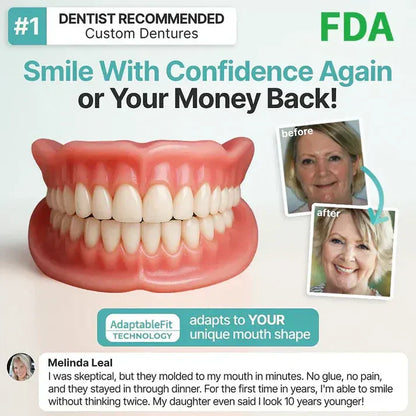 🌎Ends Today: 70% OFF! ⏰ Medical Full Denture with Strong Suctiond