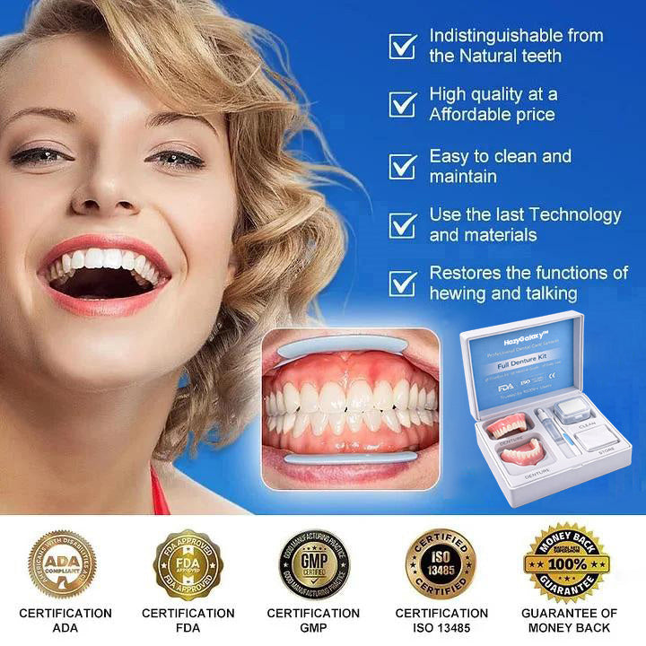 ⏰ HazyGalaxy™ Custom-Fit Dentures  ENDS TODAY   70% OFF | Smile with Confidence